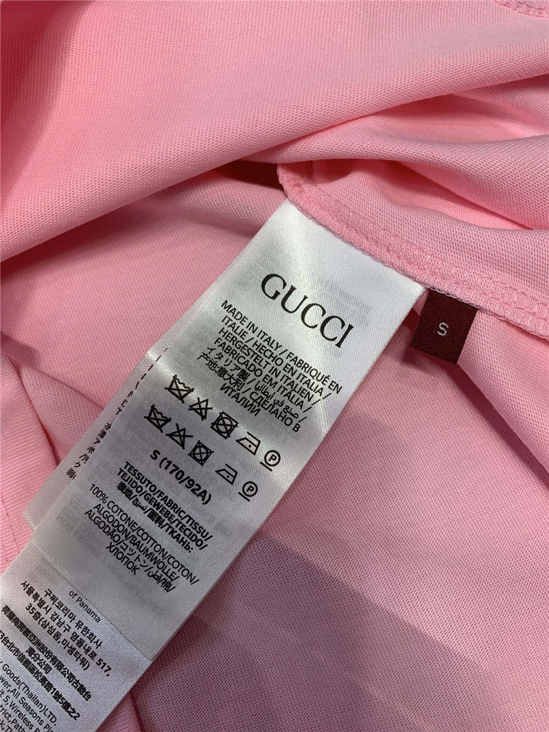 Gucci new logo print short sleeve t-shirt replica clothes