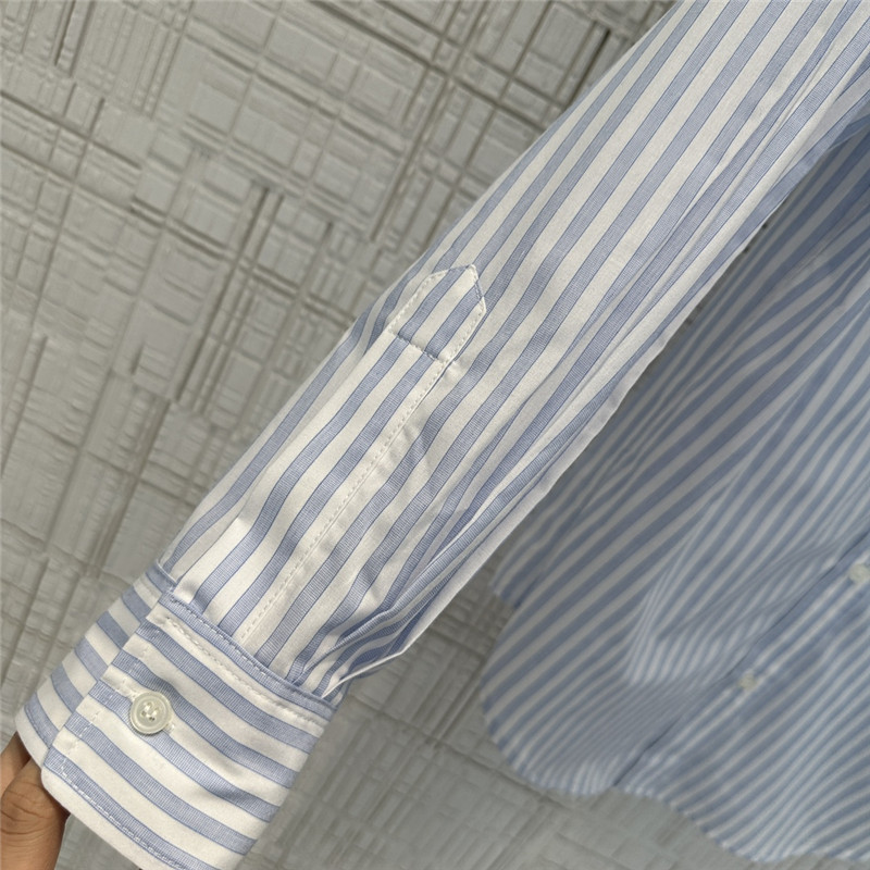 Ce1i*e yarn-dyed sky blue striped shirt replicas clothes