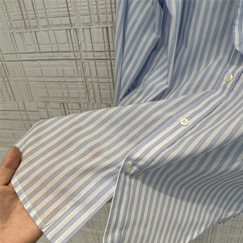 Ce1i*e yarn-dyed sky blue striped shirt replicas clothes