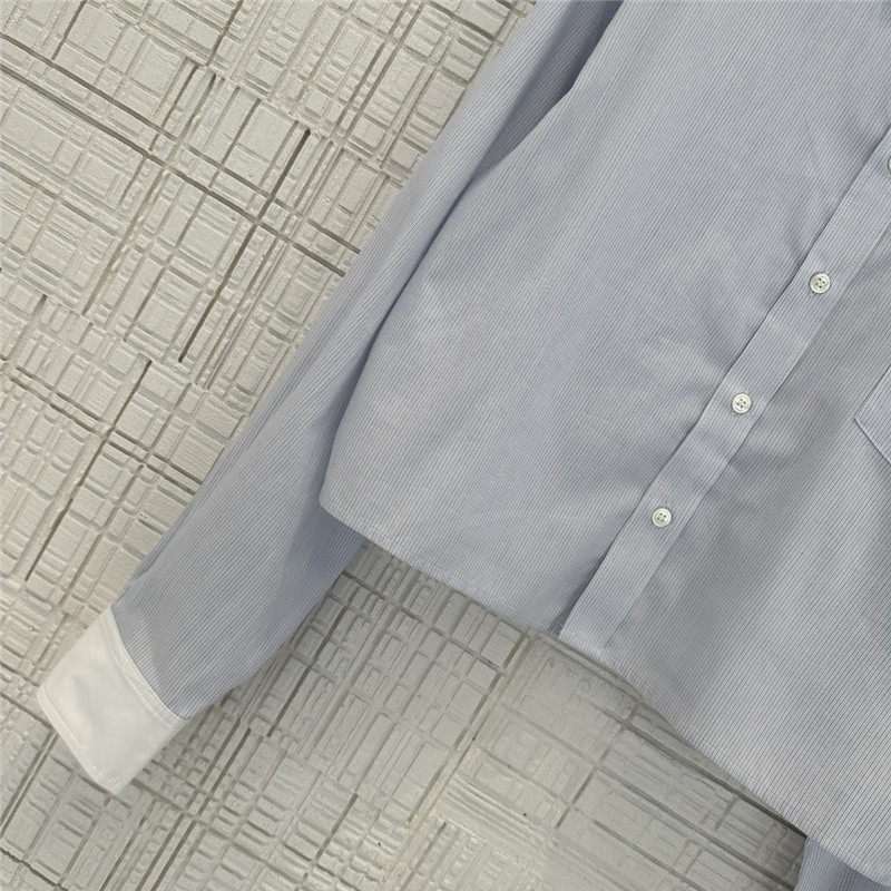 Ce1i*e yarn-dyed sky blue striped shirt replicas clothes