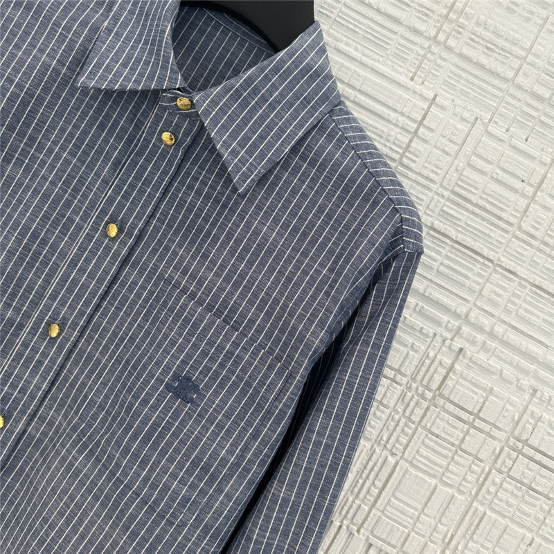 Ce1i*e denim cotton striped shirt replica clothing sites