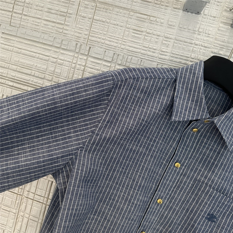Ce1i*e denim cotton striped shirt replica clothing sites