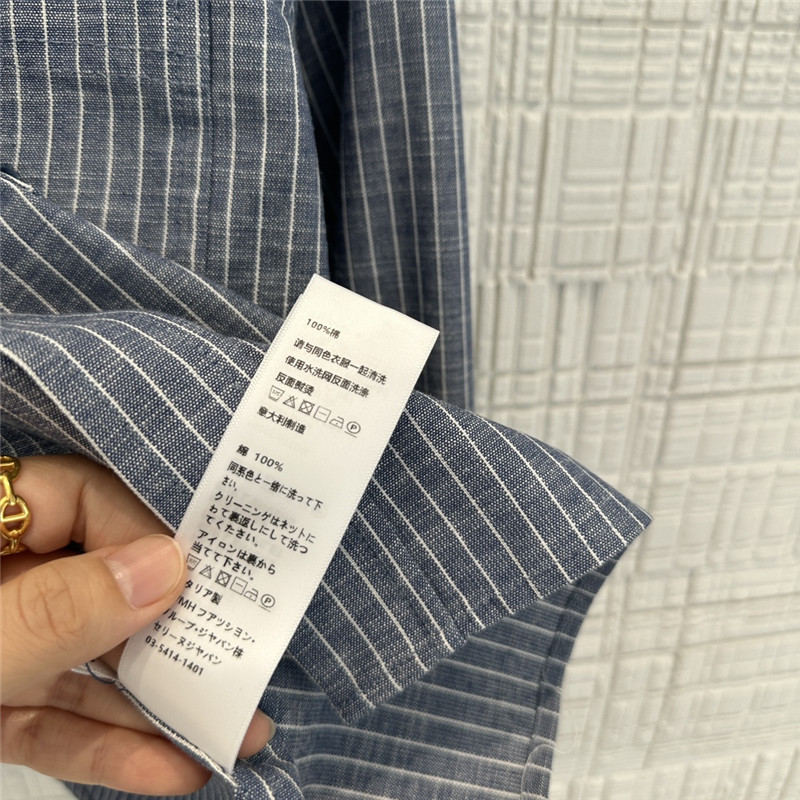 Ce1i*e denim cotton striped shirt replica clothing sites