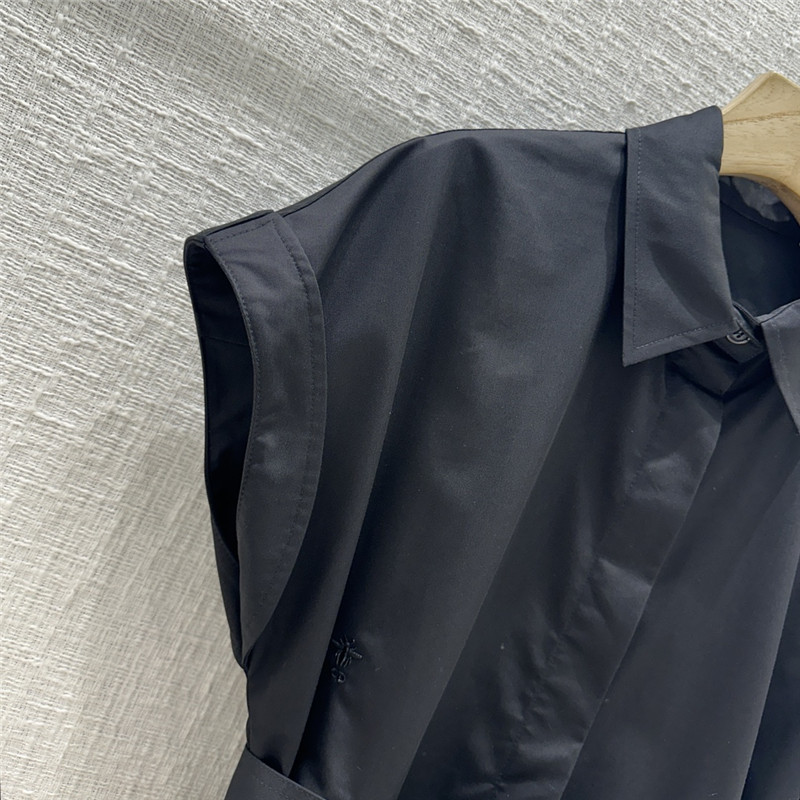 D10r small collar waist long dress replica clothes