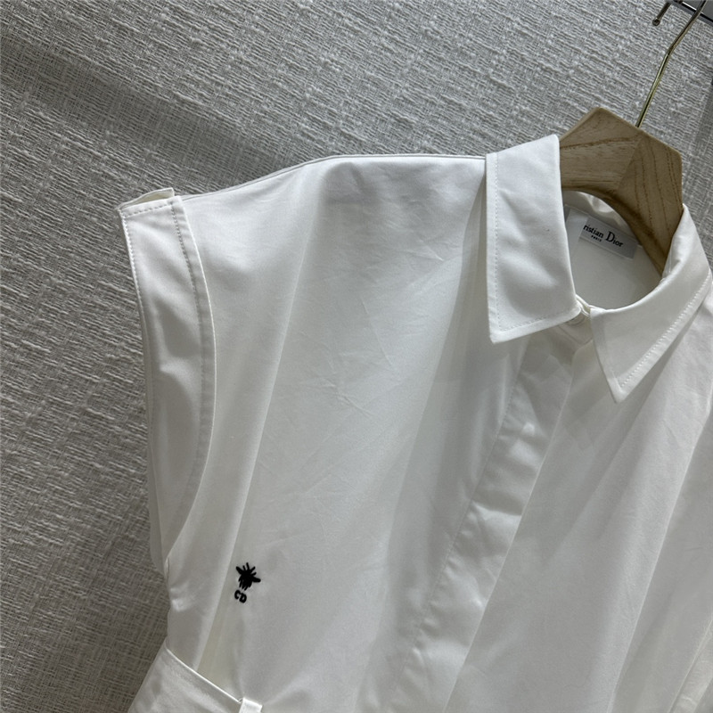 D10r small collar waist long dress replica clothes