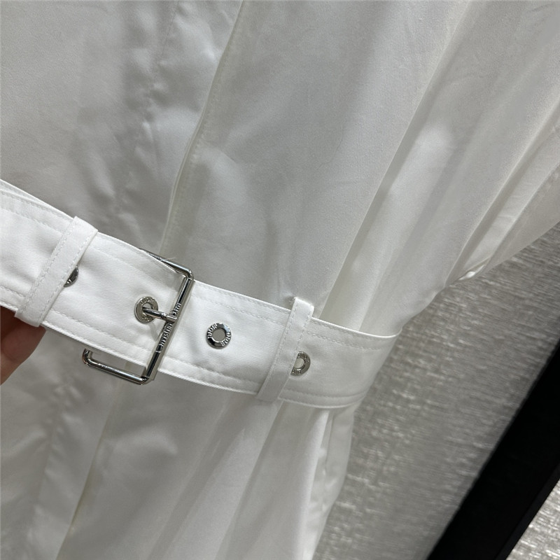 D10r small collar waist long dress replica clothes