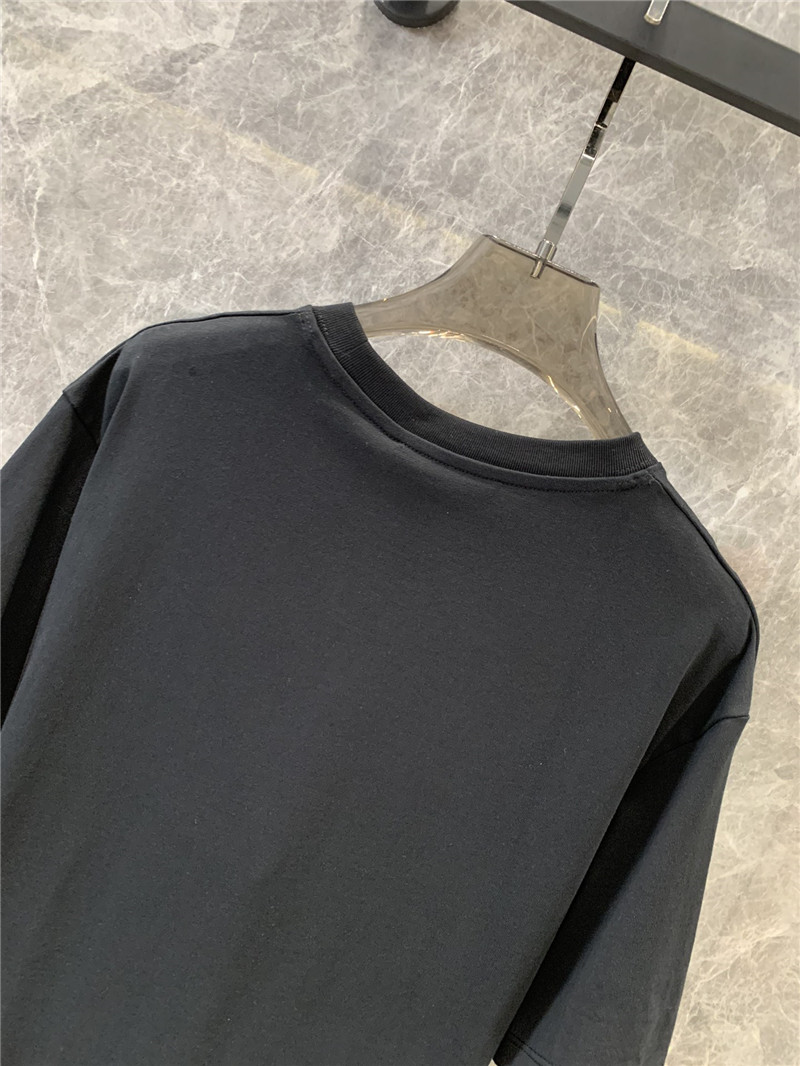 Gucci double G print round neck short sleeve T-shirt replica clothes