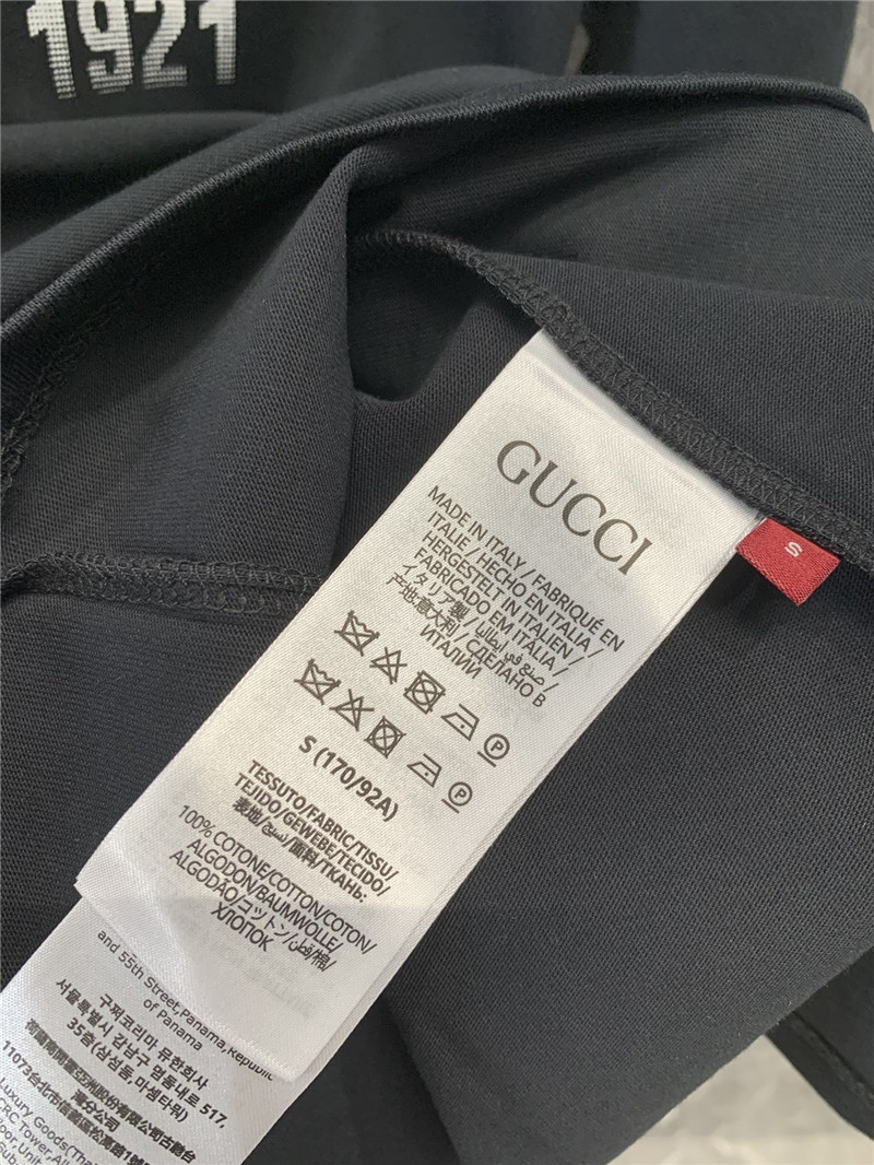 Gucci double G print round neck short sleeve T-shirt replica clothes