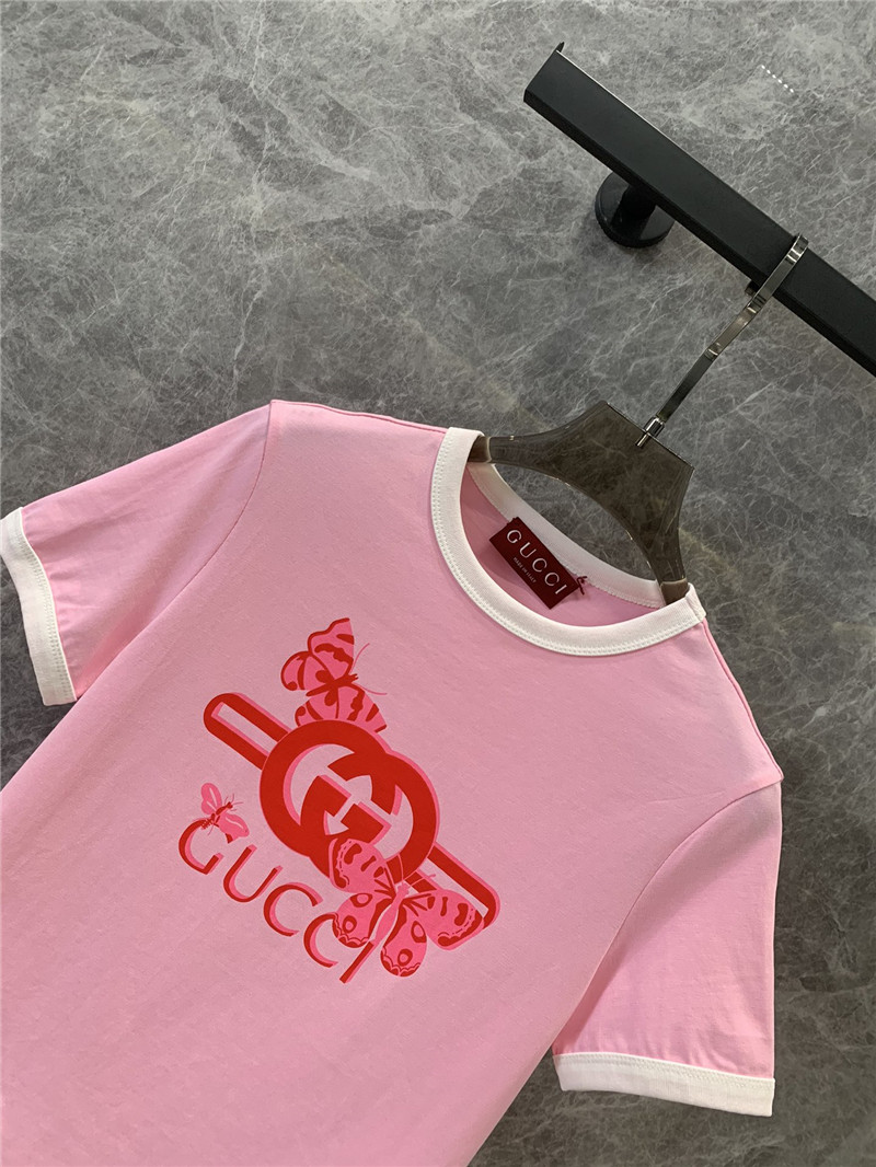 Gucci round neck short sleeve T-shirt replicas clothes