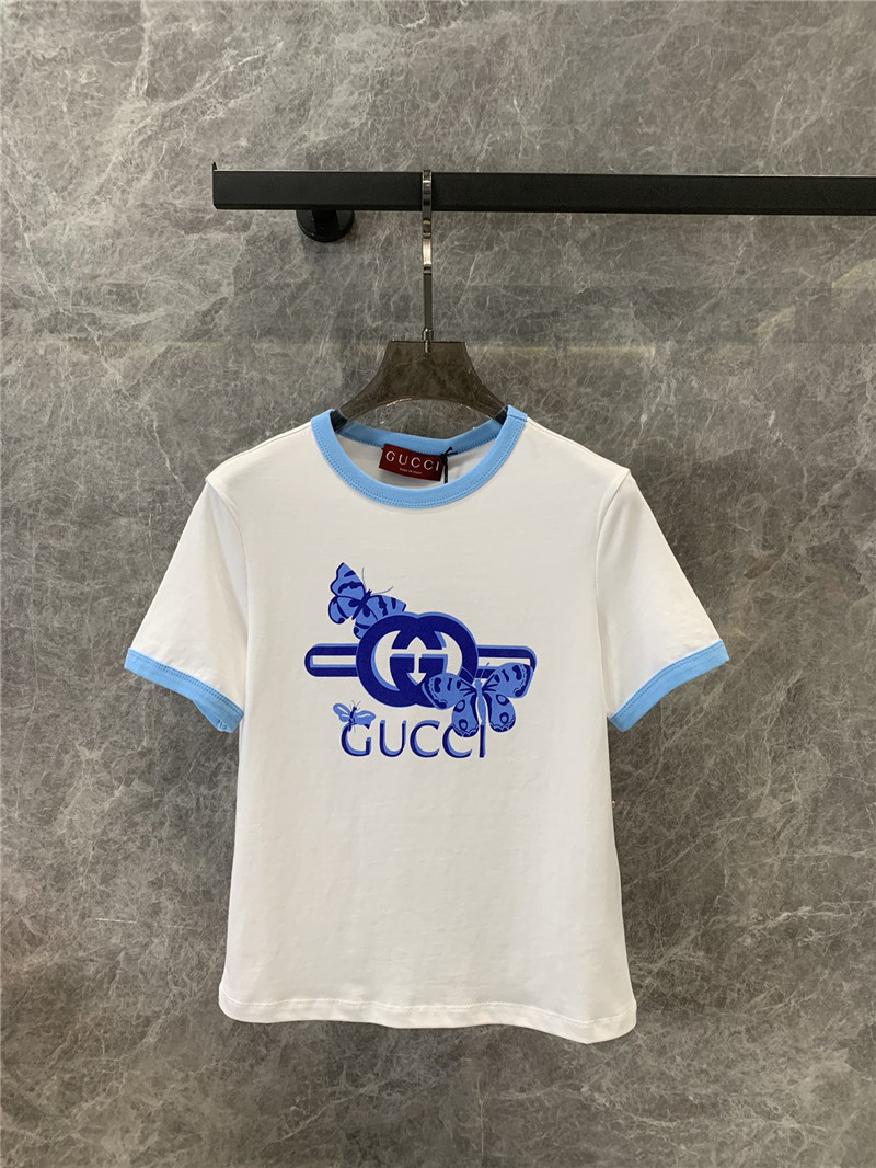 Gucci round neck short sleeve T-shirt replicas clothes
