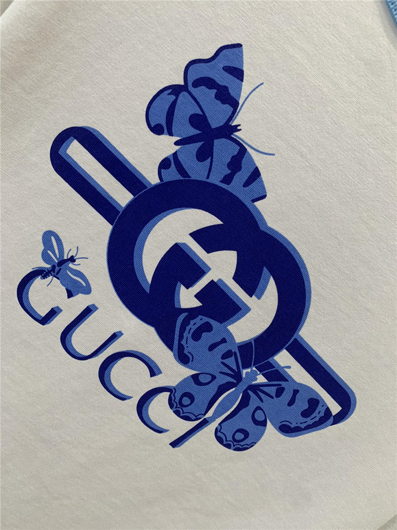 Gucci round neck short sleeve T-shirt replicas clothes