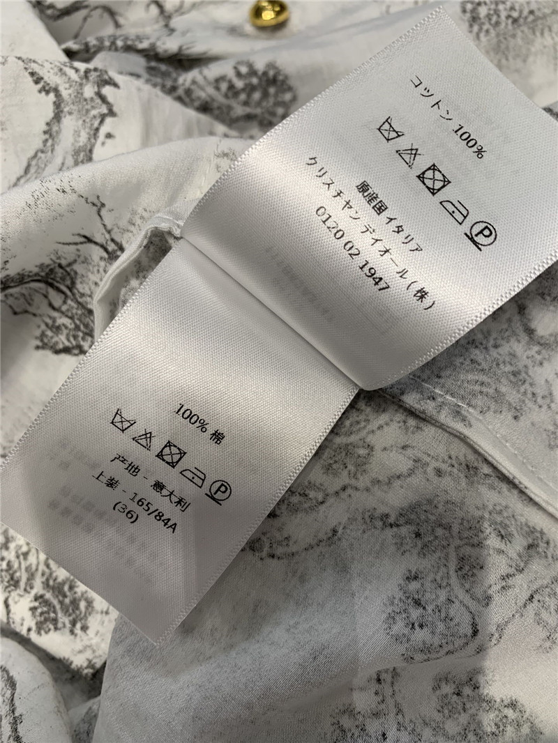 D10r jouy ink print long sleeve shirt replica designer clothes