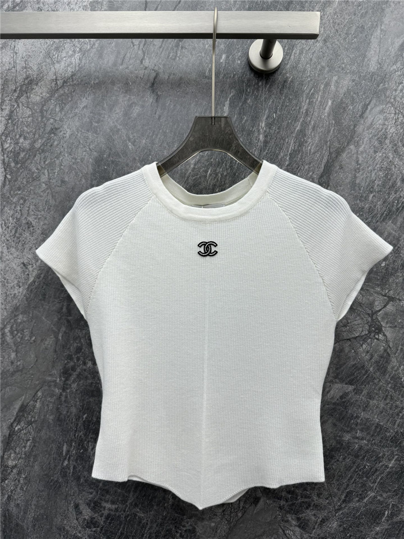 Ch**el static logo knit top replica clothing sites