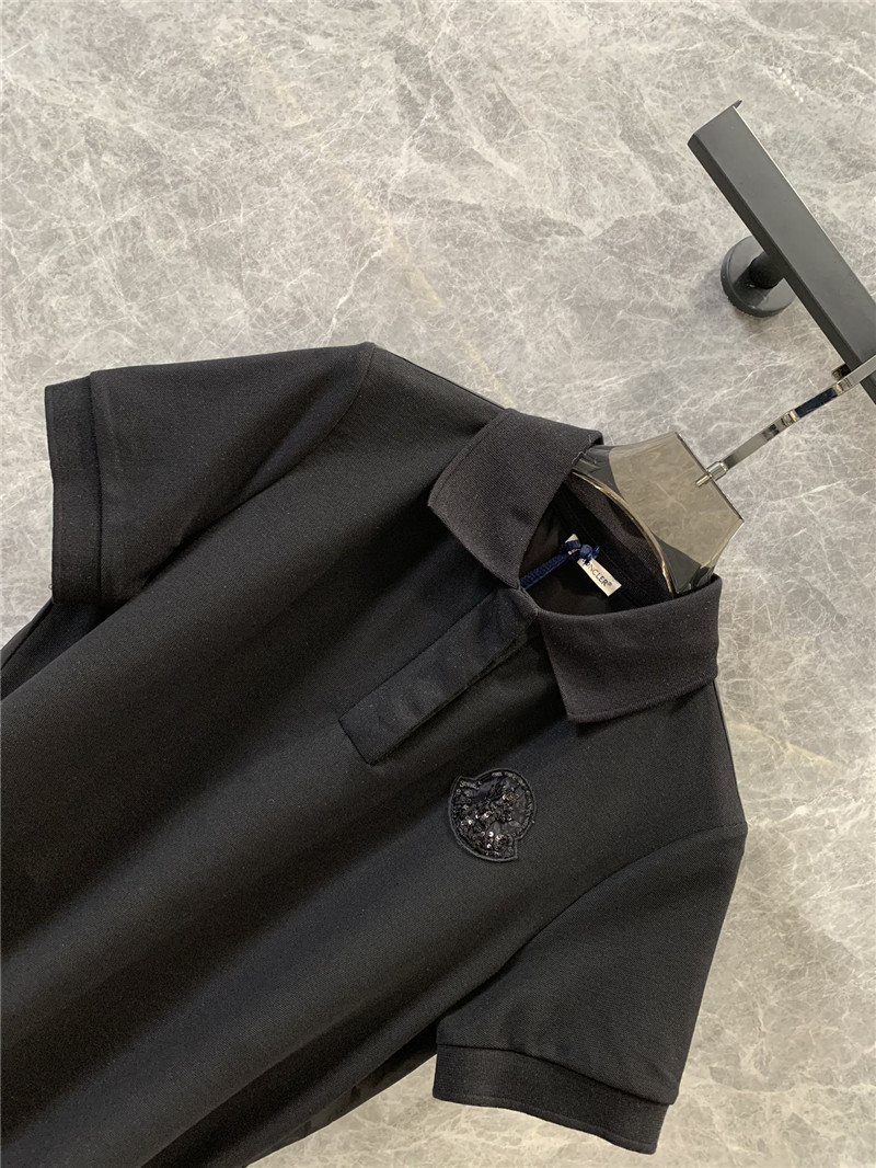 Moncler logo short sleeve polo shirt replica d&g clothing