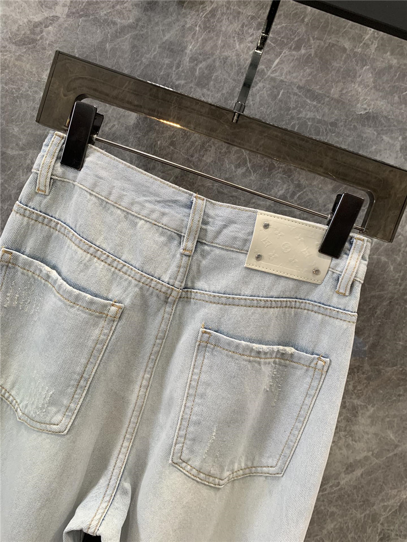 l0vis Vvtt0n lv rhinestone denim trousers replica d&g clothing