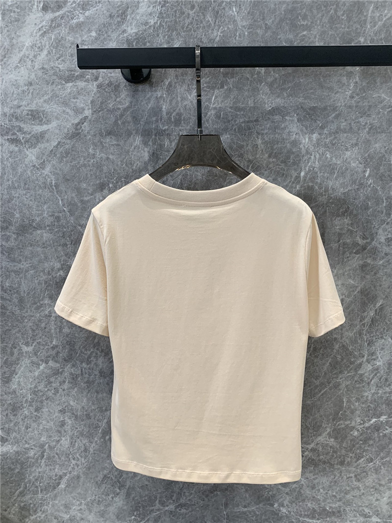 M1um1u micro logo short-sleeved t-shirt replica d&g clothing