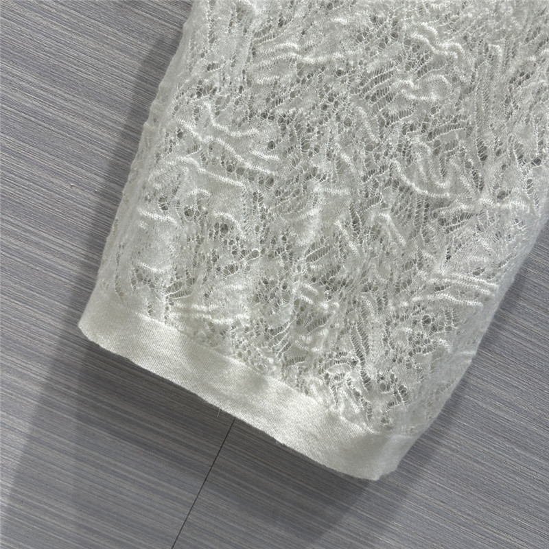 D10r hollow crochet small vest replica clothes