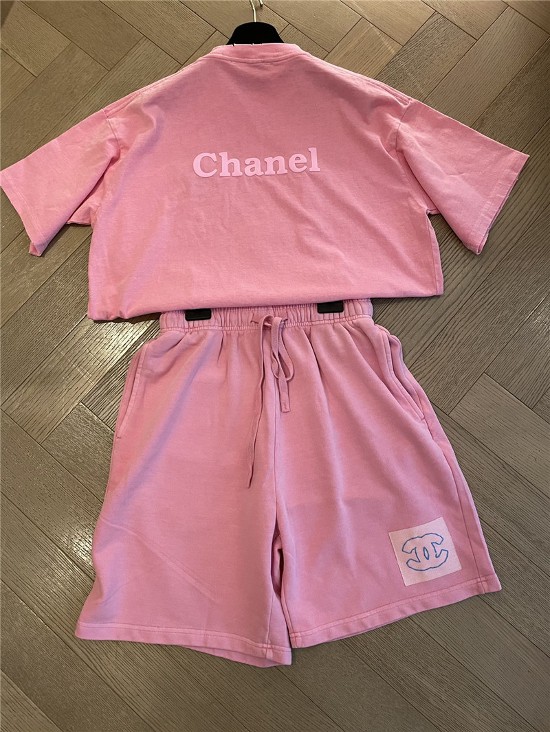 Ch**el new pink short sleeve replica d&g clothing