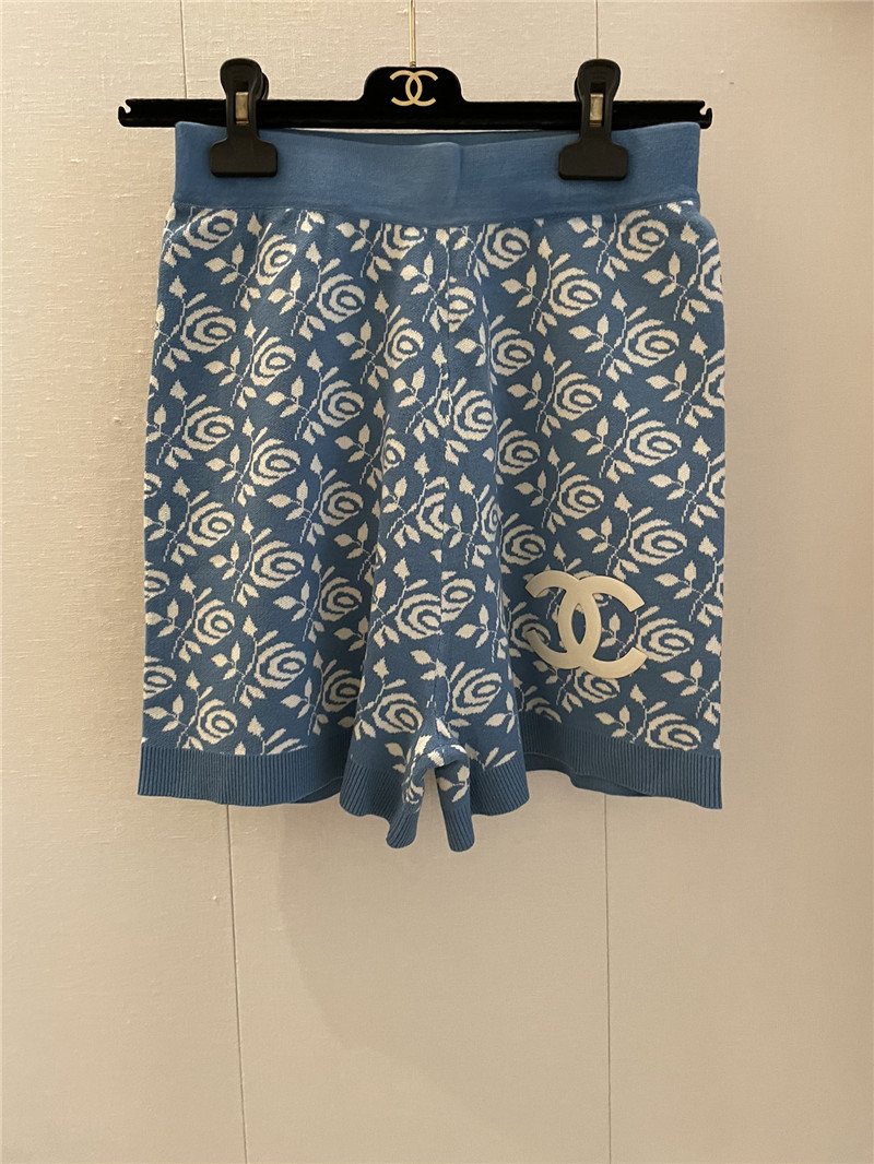 Ch**el new knitted shorts replica designer clothes
