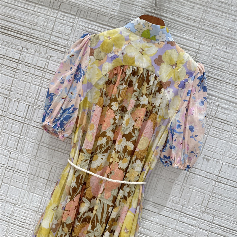 zimm palace style puff sleeve dress replica d&g clothing