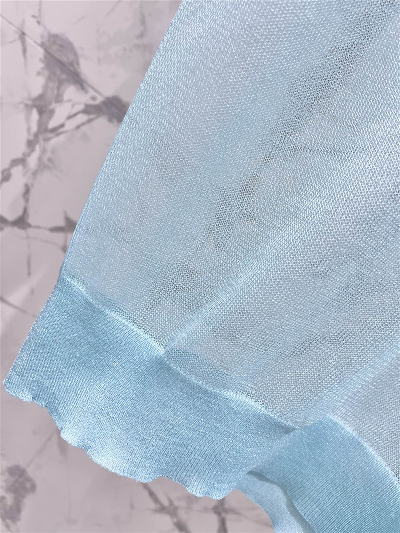 M1um1u polo see-through short sleeves replica clothing sites