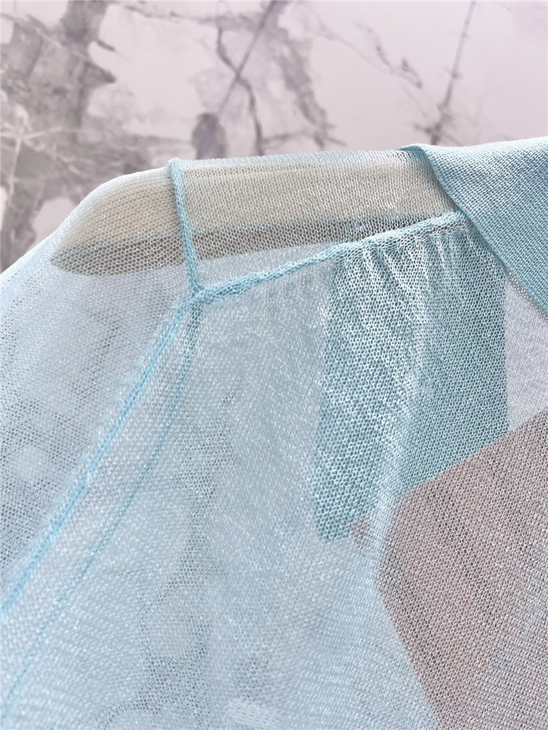 M1um1u polo see-through short sleeves replica clothing sites