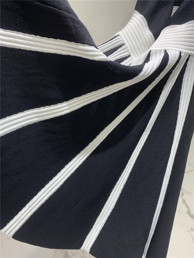 Balmain contrast color floral skirt dress replica clothes