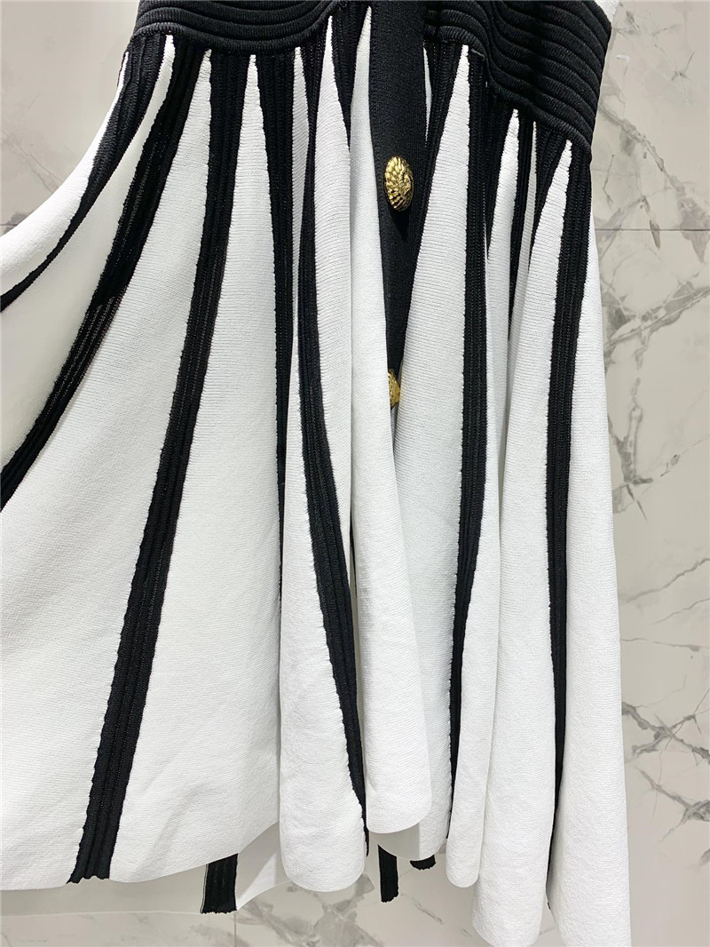 Balmain contrast color floral skirt dress replica clothes