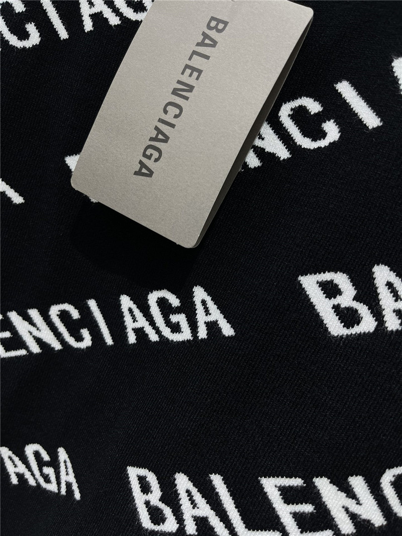 Ba1en*iaga all over the body letter jacquard vest replicas clothes