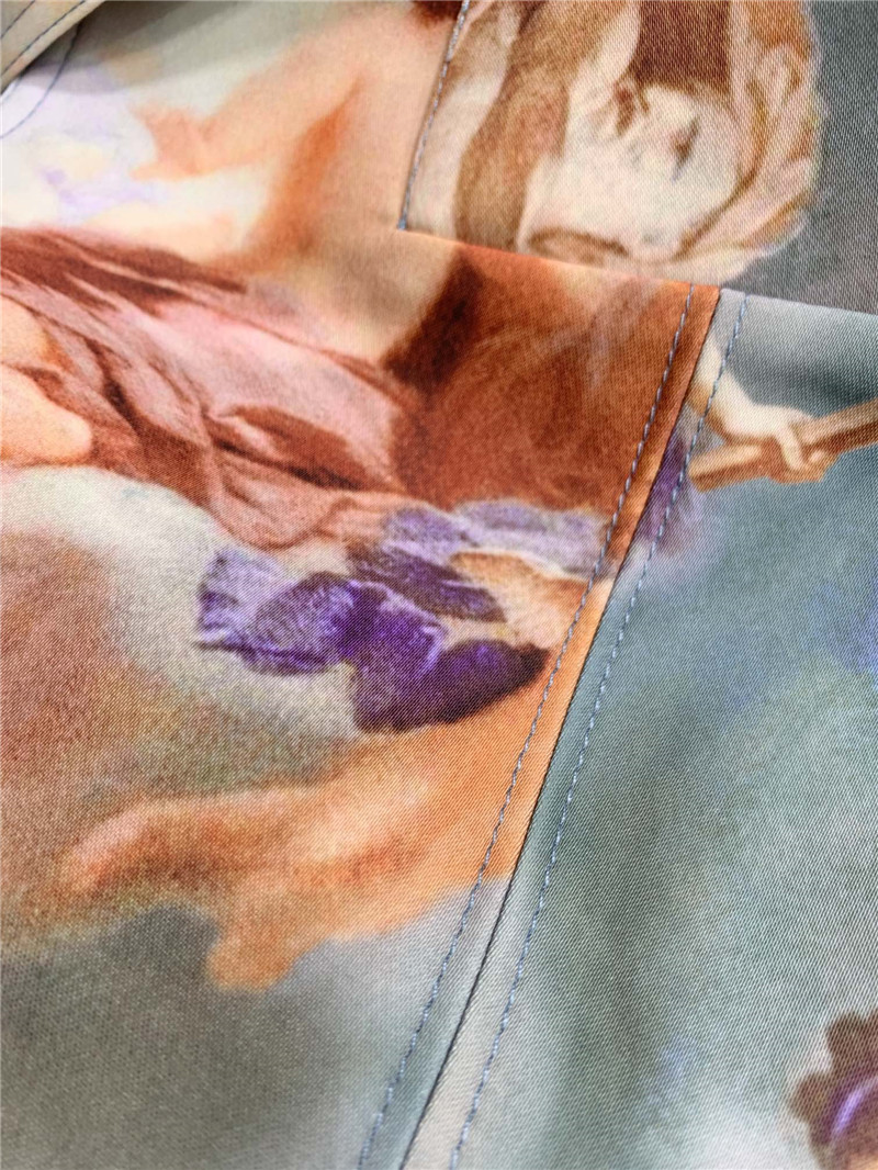 Balmain Oil Painting Collection Lace Skirt replica clothing sites