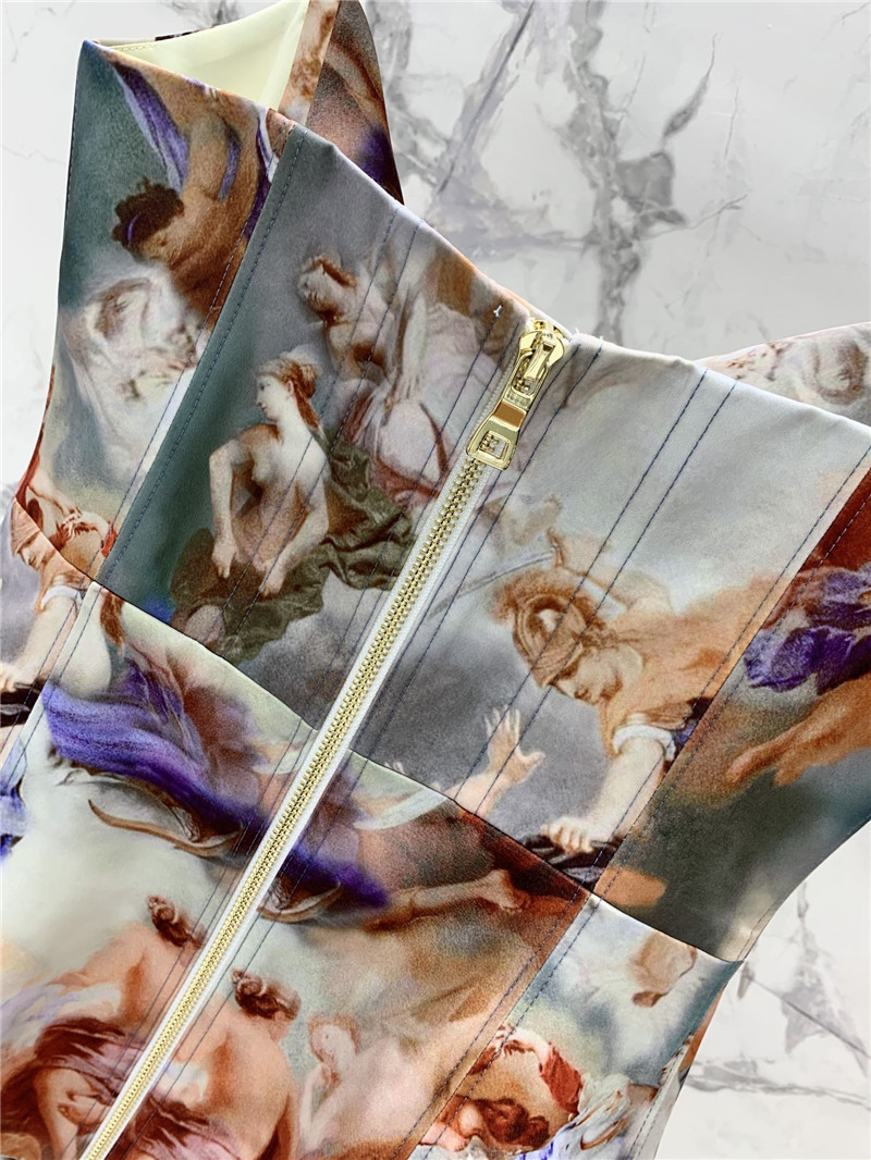 Balmain oil painting series waistcoat top replica designer clothes