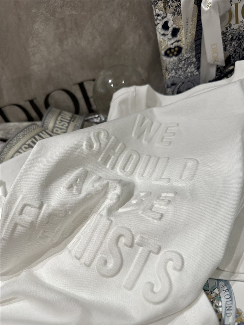 D10r three-dimensional letter t-shirt replica d&g clothing