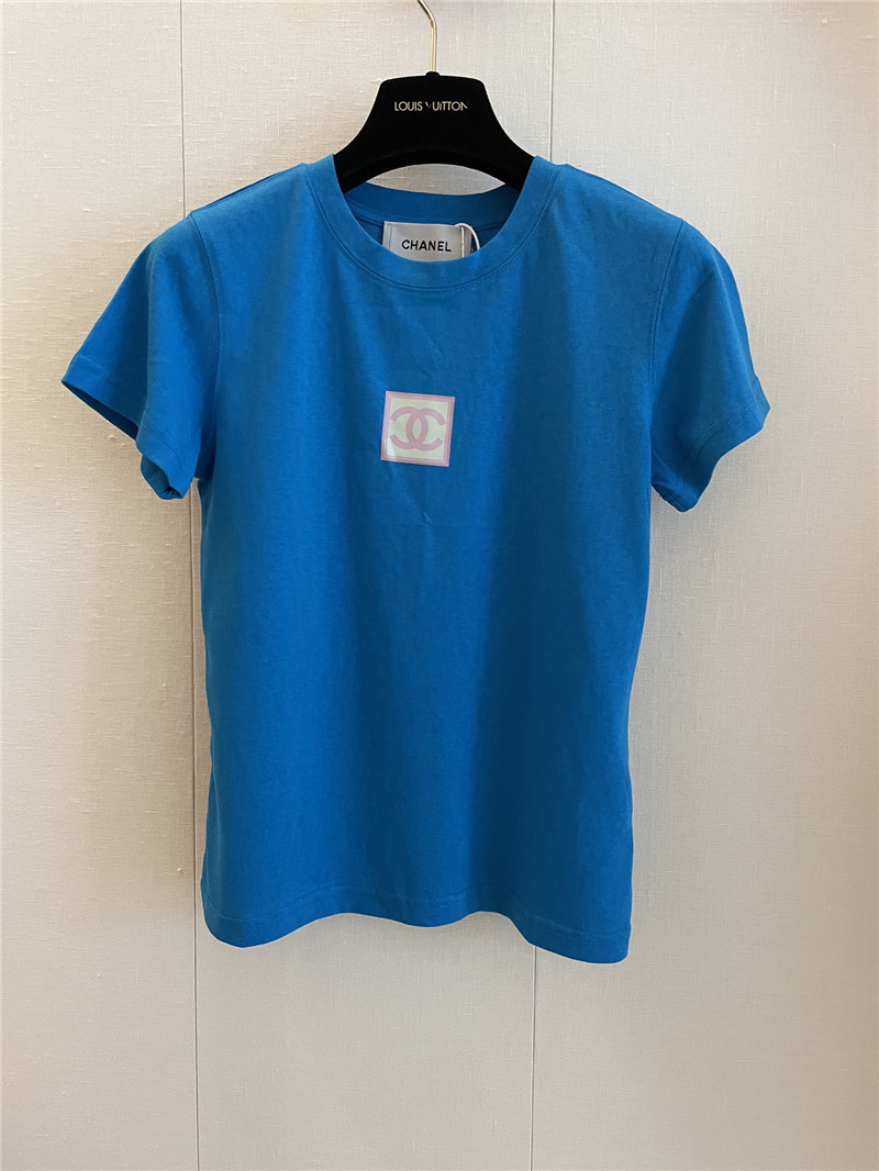 Ch**el new round neck short sleeve replica clothing