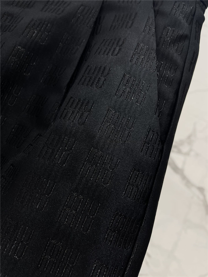 M1um1u letter jacquard suit shorts replica clothes