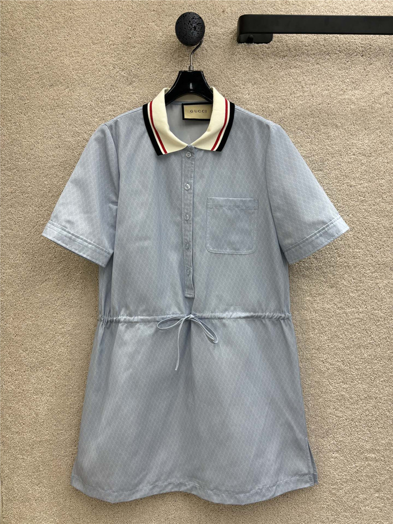 Gvc*1 lettering print shirt dress replica designer clothes