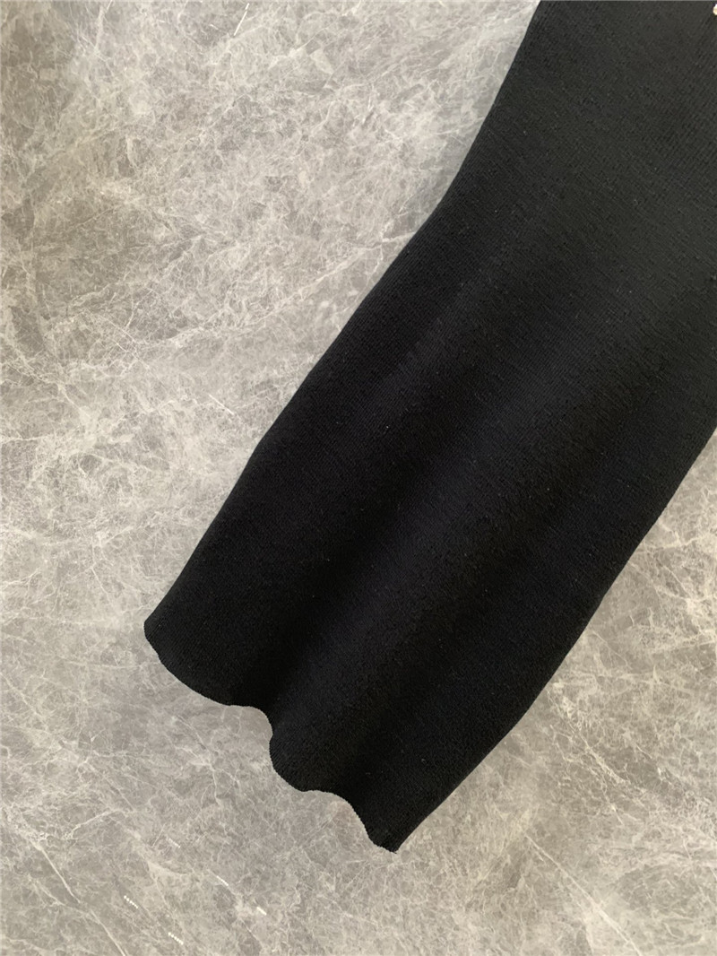 M1um1u tassel rhinestone collar knitted vest dress replica clothes