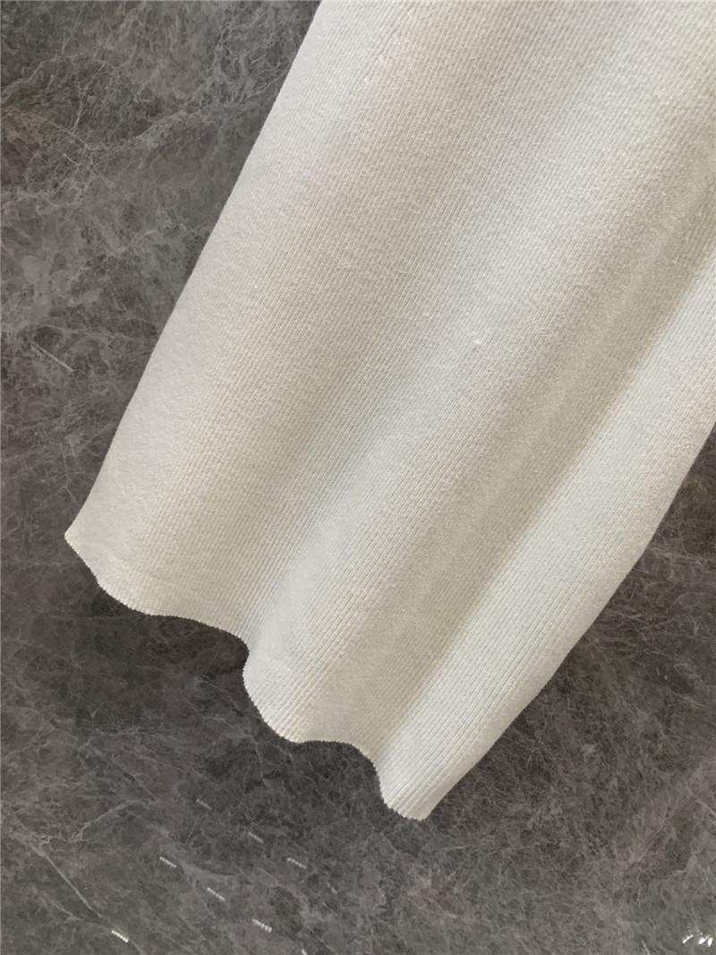 M1um1u tassel rhinestone collar knitted vest dress replica clothes