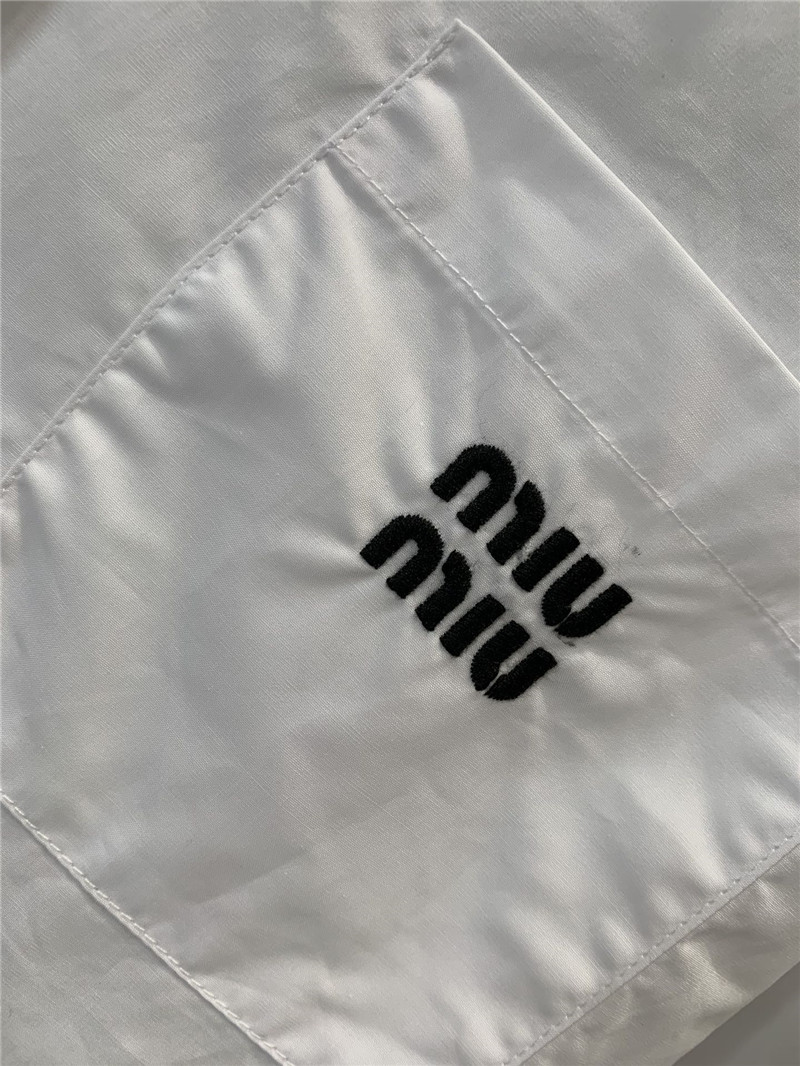 M1um1u preppy style white shirt replica d&g clothing