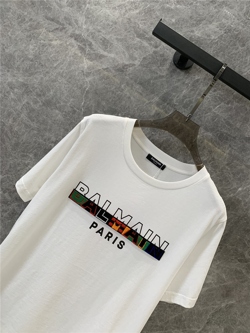 Balmain short-sleeved crew neck T-shirt replica clothing sites