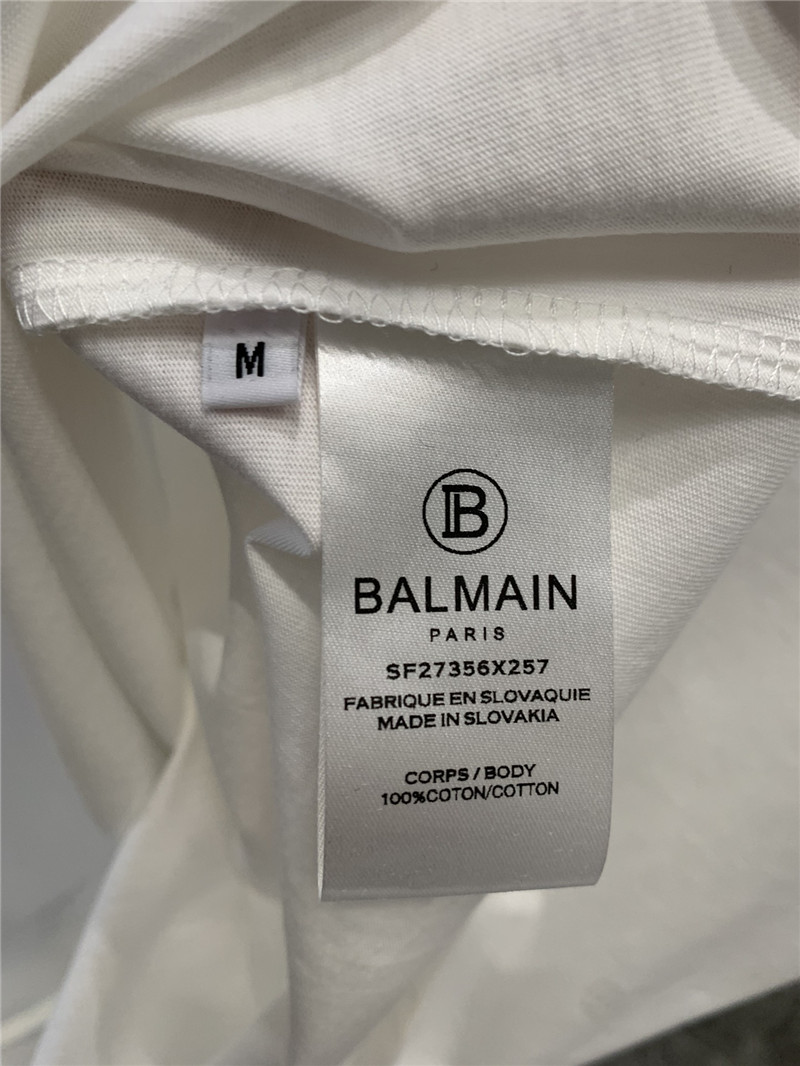 Balmain short-sleeved crew neck T-shirt replica clothing sites