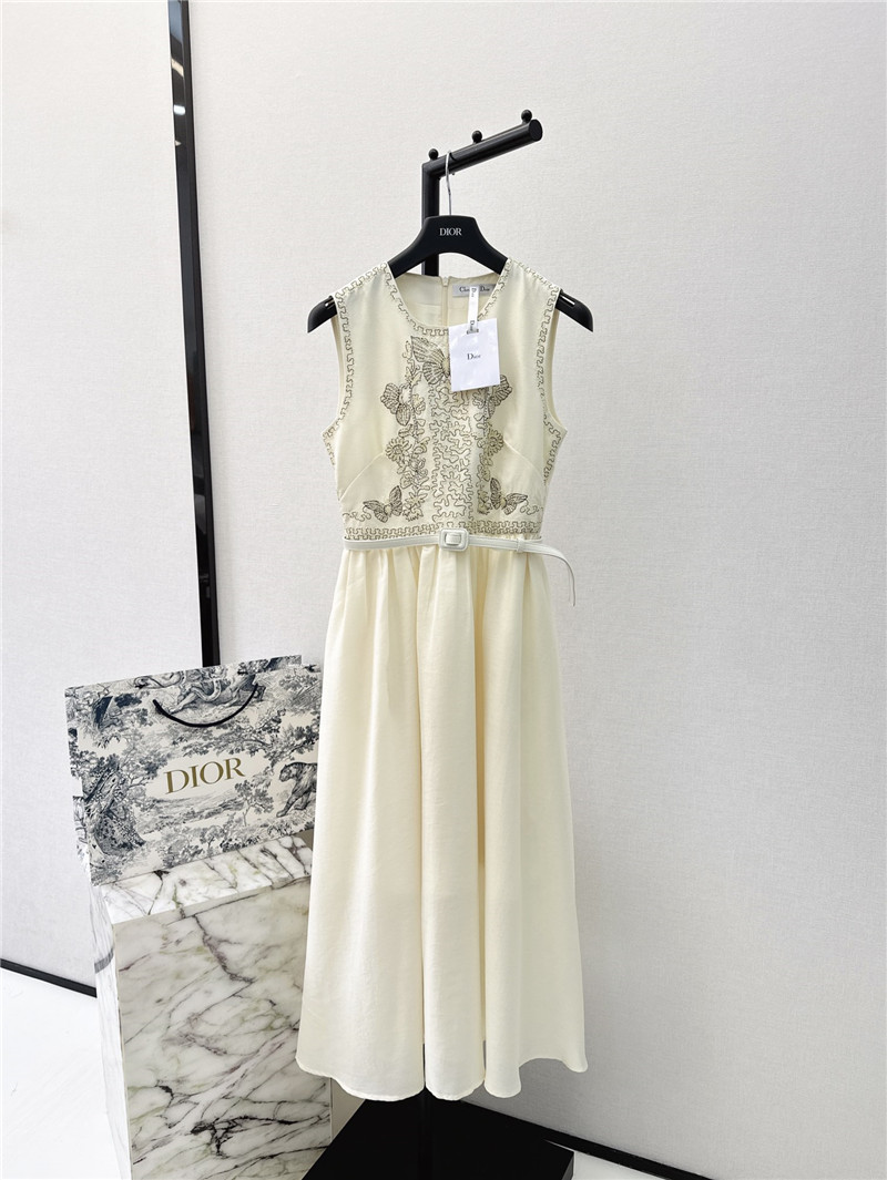 D10r butterfly embroidered dress replica d&g clothing
