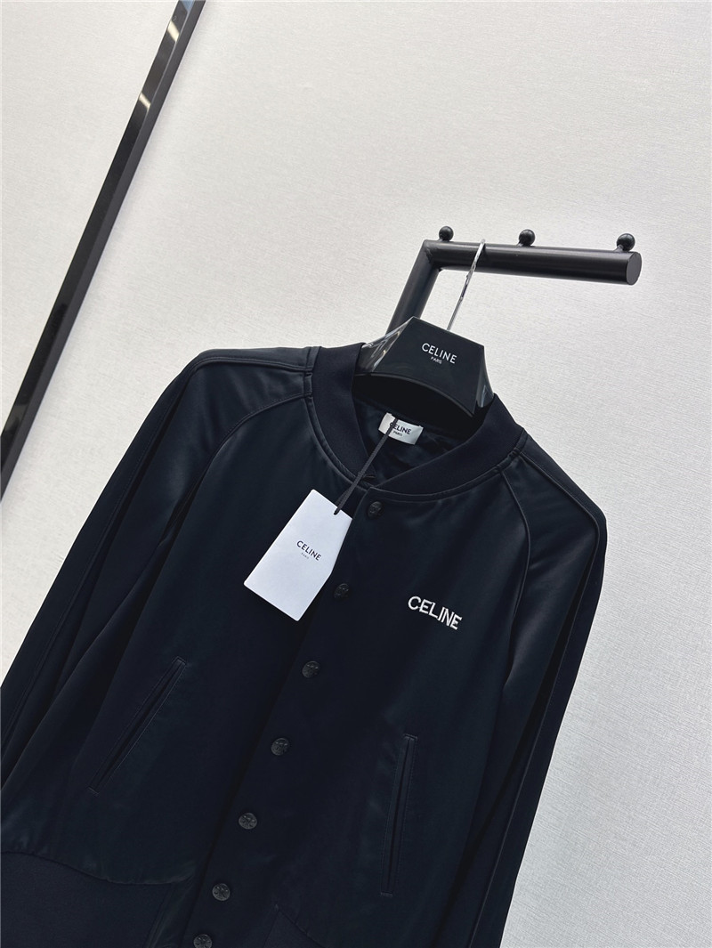Ce1i*e letter embroidered baseball jacket replica clothing