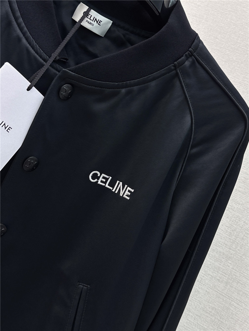 Ce1i*e letter embroidered baseball jacket replica clothing