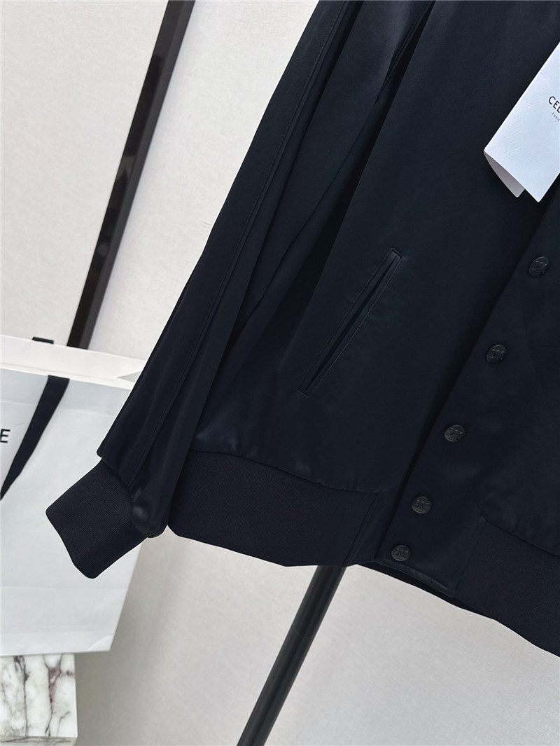 Ce1i*e letter embroidered baseball jacket replica clothing