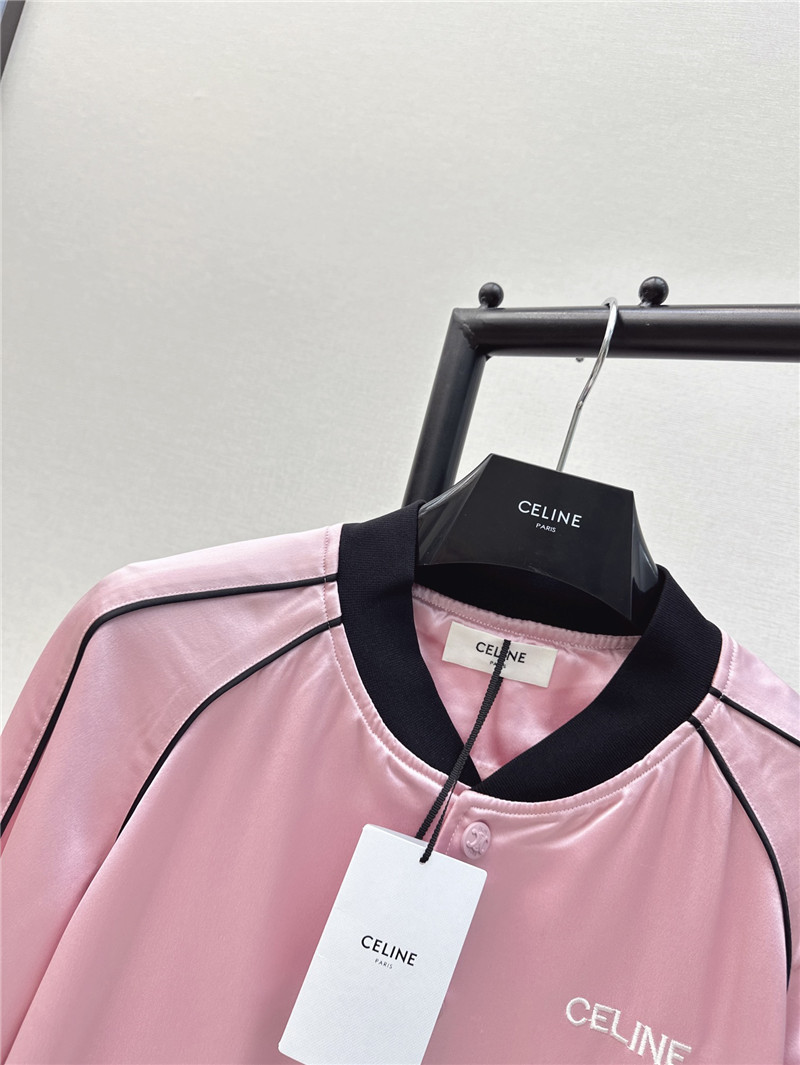 Ce1i*e letter embroidered baseball jacket replica clothing