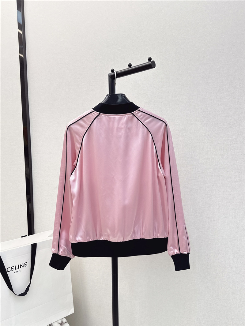 Ce1i*e letter embroidered baseball jacket replica clothing