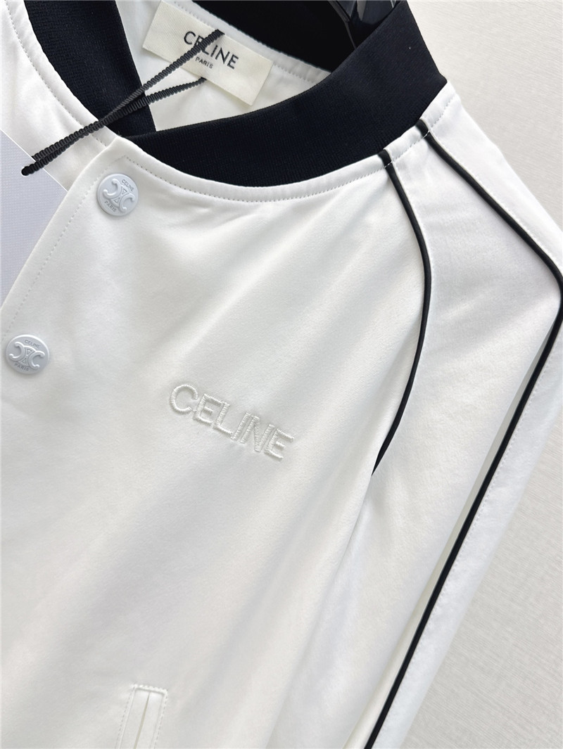 Ce1i*e letter embroidered baseball jacket replica clothing