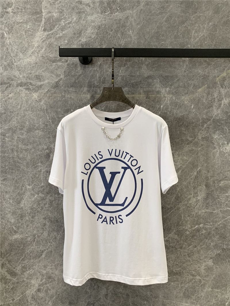 l0vis Vvtt0n lv chest logo print short sleeve t-shirt replica clothes