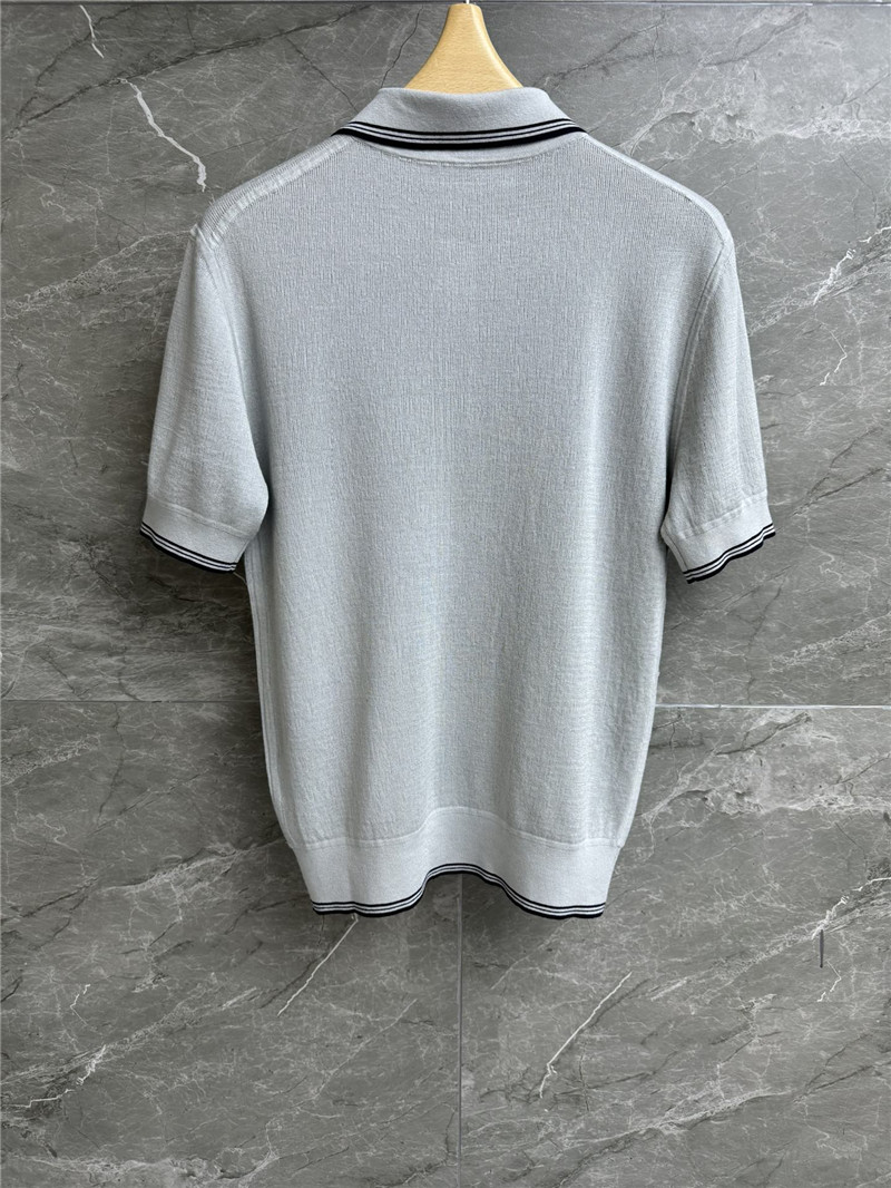 M1um1u contrast color polo sweater replicas clothes