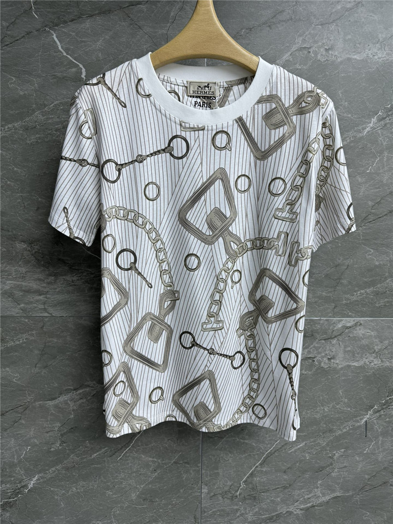 H**me5 white nature effet kaleidoscope micro t shirt